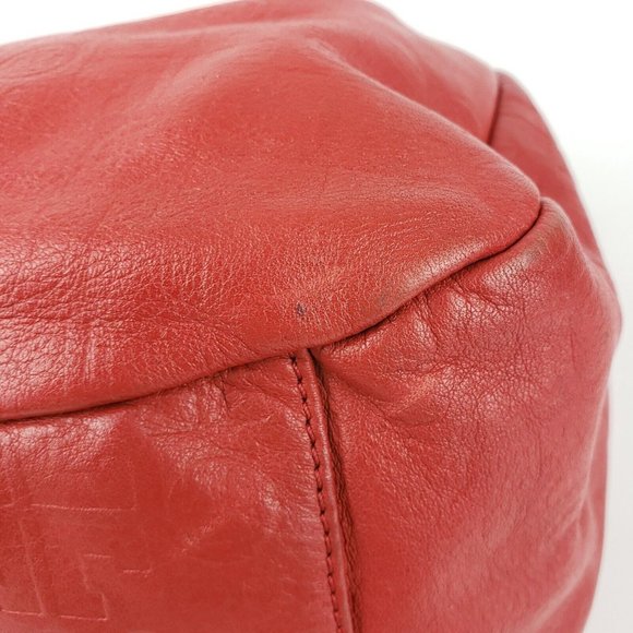 Tory Burch Dafina Red Hobo Bag Tote Handbag and Dustbag - Picture 5 of 11